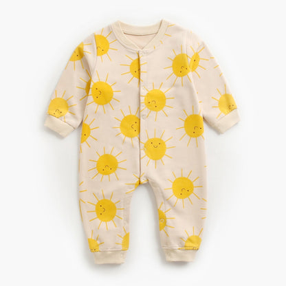 Cartoon Long-Sleeve Baby Romper - Cuddltree