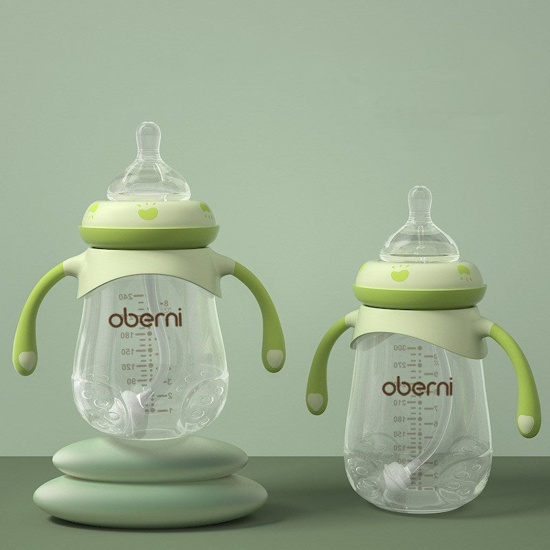 Wide Caliber Anti-Colic Baby Bottle - Anti-Fall Design - Cuddltree