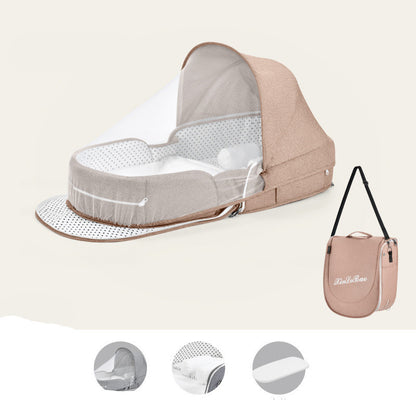 Portable Baby Crib with Mosquito Net - Cuddltree