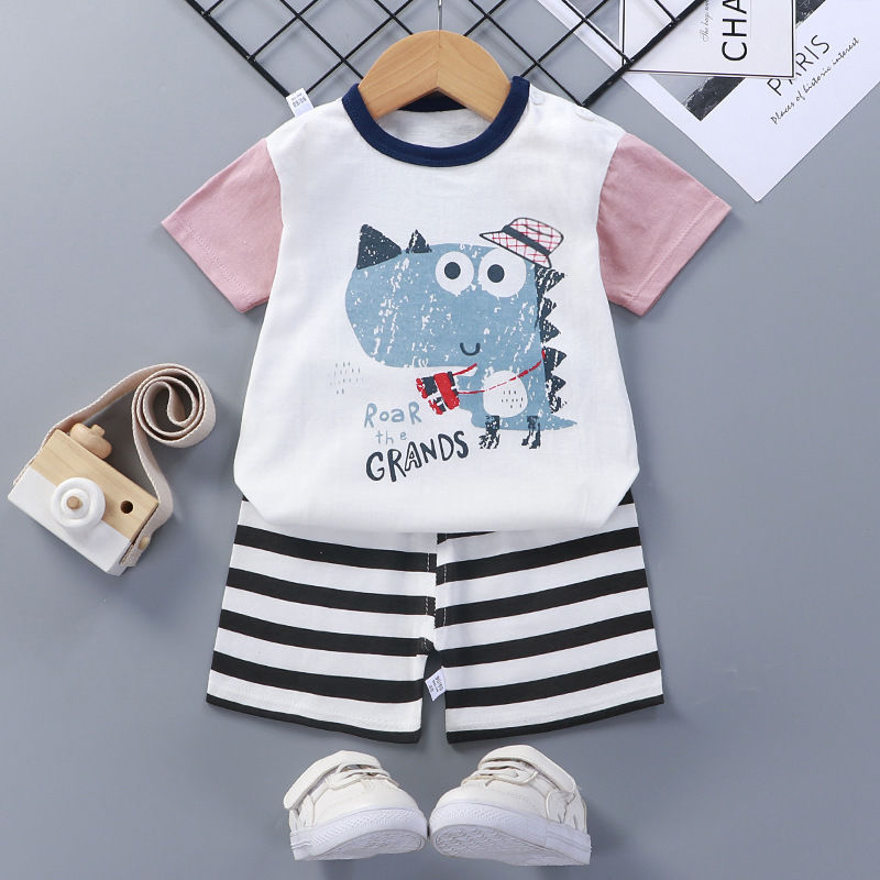 Short-Sleeved Suit Cotton Baby - Cuddltree