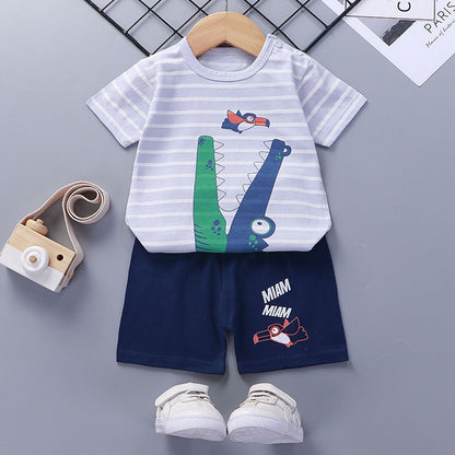 Short-Sleeved Suit Cotton Baby - Cuddltree