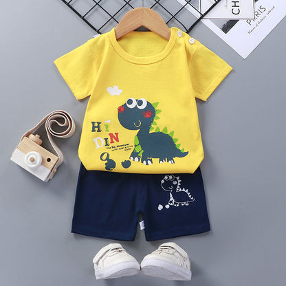 Short-Sleeved Suit Cotton Baby - Cuddltree