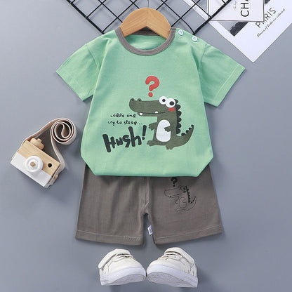 Short-Sleeved Suit Cotton Baby - Cuddltree