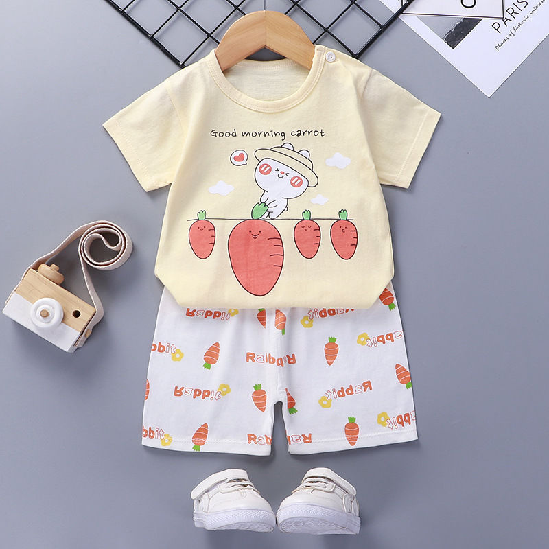 Short-Sleeved Suit Cotton Baby - Cuddltree