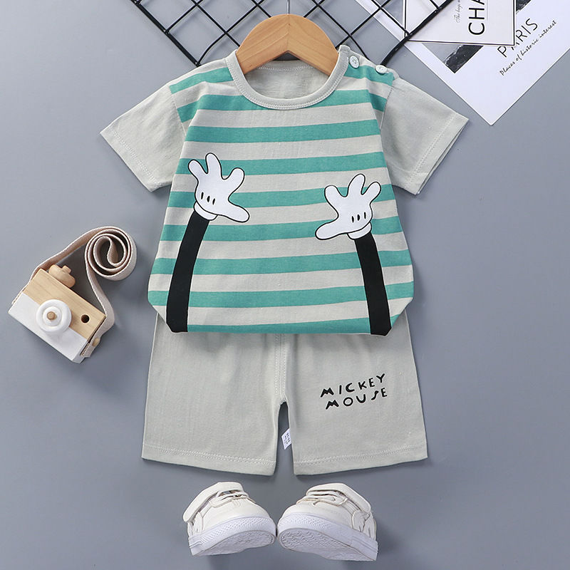 Short-Sleeved Suit Cotton Baby - Cuddltree