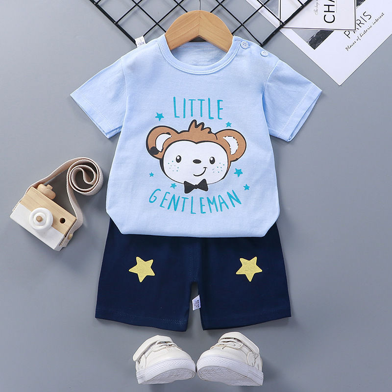 Short-Sleeved Suit Cotton Baby - Cuddltree