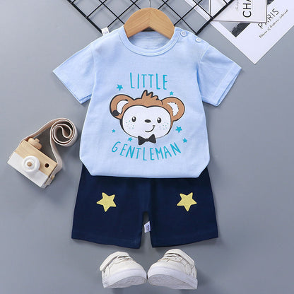 Short-Sleeved Suit Cotton Baby - Cuddltree