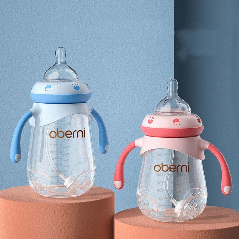 Wide Caliber Anti-Colic Baby Bottle - Anti-Fall Design - Cuddltree