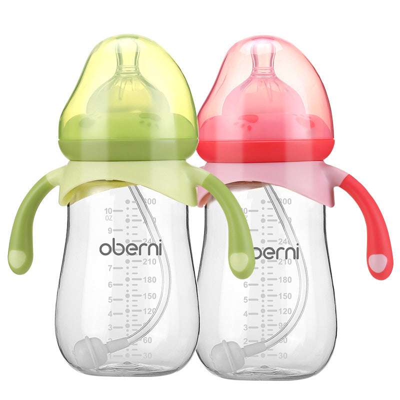 Wide Caliber Anti-Colic Baby Bottle - Anti-Fall Design - Cuddltree