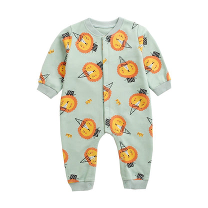 Cartoon Long-Sleeve Baby Romper - Cuddltree