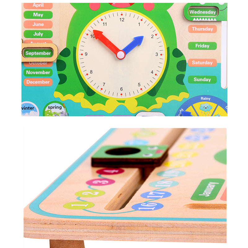 Montessori Wooden Weather & Time Cognition Calendar - Cuddltree